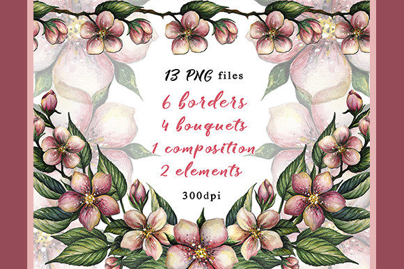 Elevate Your Designs with Hand-Painted Flower Bouquets