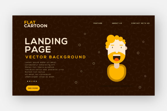 Elevate Your Site with a Landing Page Vector Background
