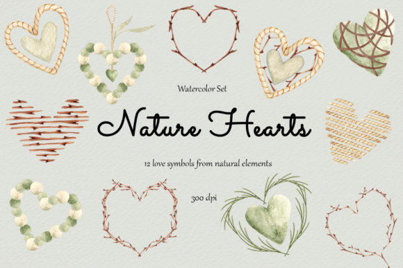 Embracing Organic Love: The Complete Guide to Watercolor Nature Hearts Clipart