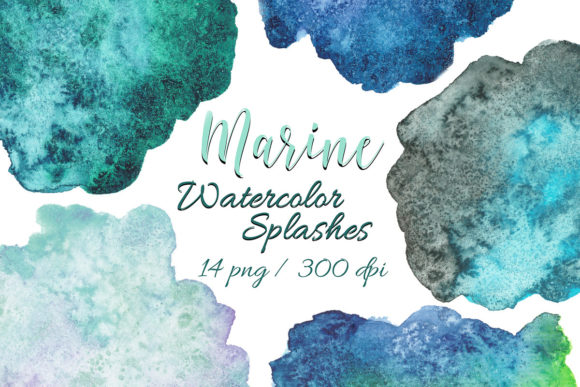 Evaluating the Practical Value of Watercolor Marine Splashes Clipart for Modern Design