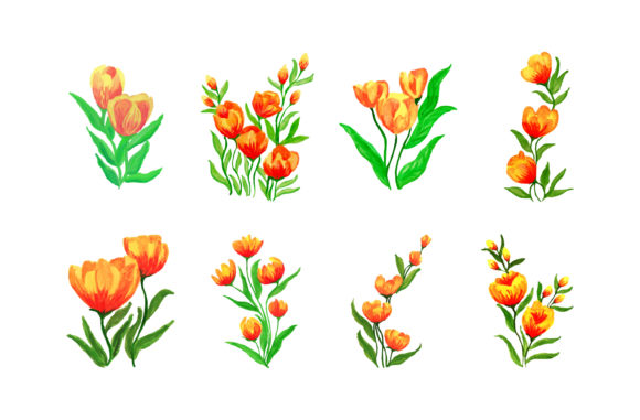 Evaluating the Versatility of a Set of Watercolor Floral Design Assets
