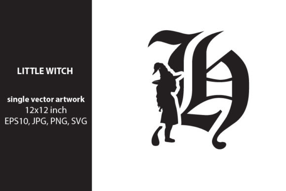Integrating Little Witch - Monogram Letter H into Professional Creative Workflows