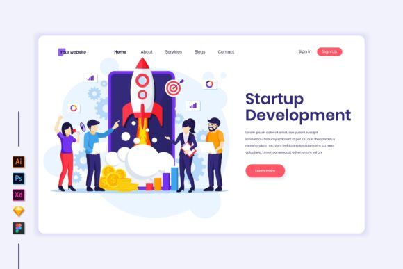 Launch Your Vision with Startup Flat Illustrations