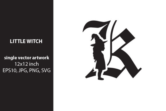 Little Witch Monogram K: A Playful Branding Asset