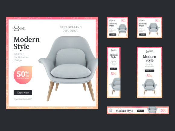 Maximize Your Furniture Sales with a Professional Web Banner Set