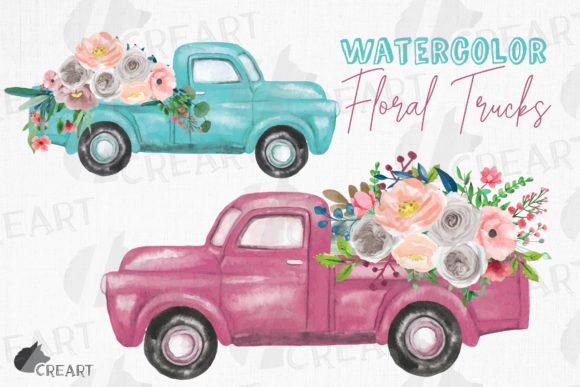 Pickup Trucks and Flowers Wedding Decor Ideas