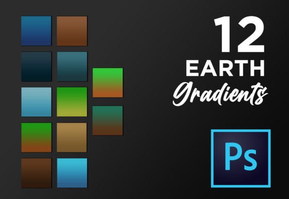 Transform Your Designs with the Photoshop Earth Gradient Pack Collection