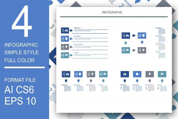 Unlocking Visual Clarity with an Infographic Template Featuring 4 Distinct Styles