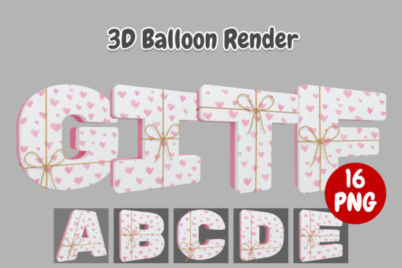 Unwrap Creativity with Gift Box Alphabet 3D Lettering